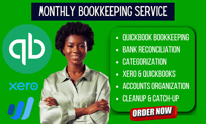 Do xero quickbooks online bookkeeping cleanup setup and bank ...