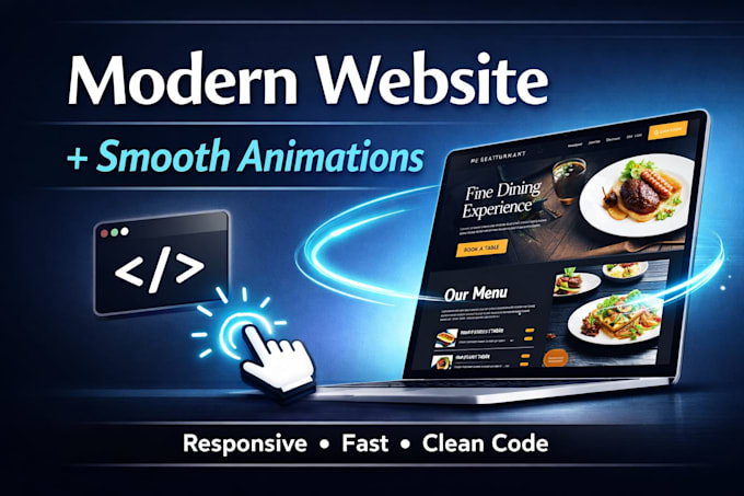 build a modern interactive landing page