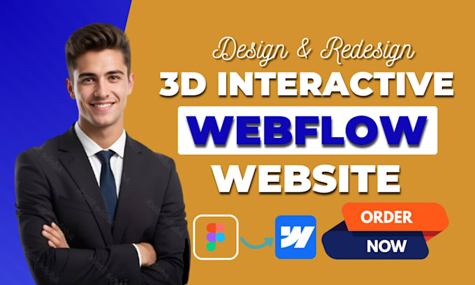 design 3d animated webflow website with spline, threejs lottie and scroll effect