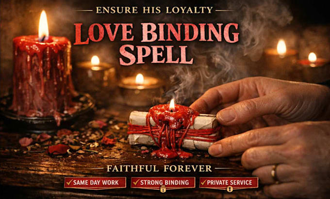 Ensure his loyalty fast with a powerful love binding spell to keep him ...