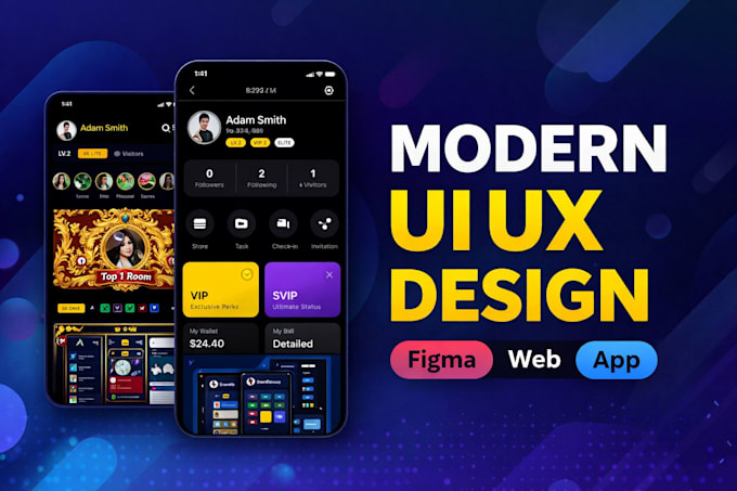 create professional website UI UX design