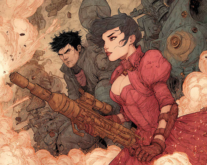 design comic book illustration with comic book illustrator