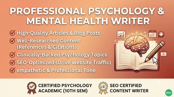 write mental health, psychology, and wellness articles