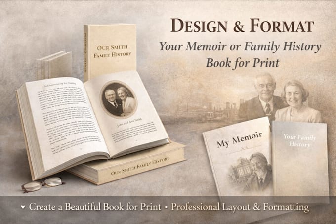 Design and format your memoir or family history book for print by ...