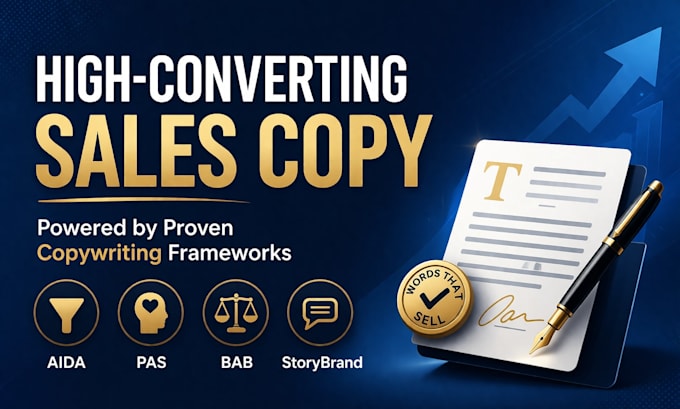 write high converting sales copy using proven copywriting frameworks
