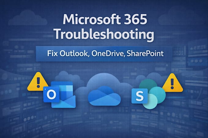 fix microsoft 365 issues outlook onedrive sharepoint teams