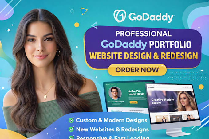godaddy portfolio website design and redesign with airo godaddy develop godaddy