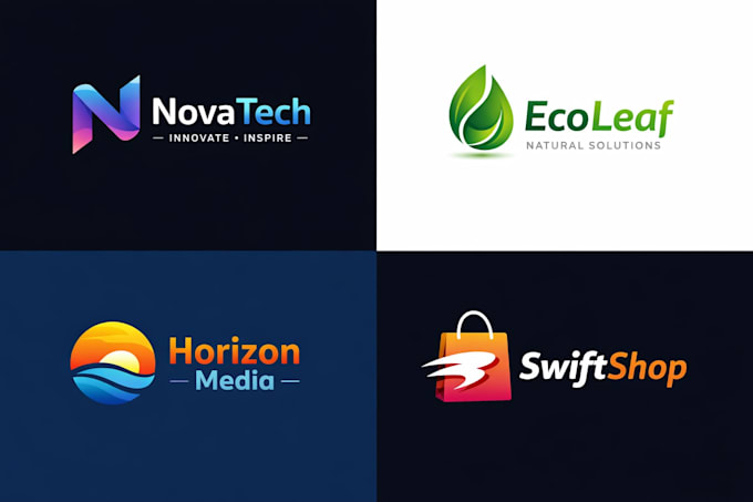 design a modern and unique logo and infographic