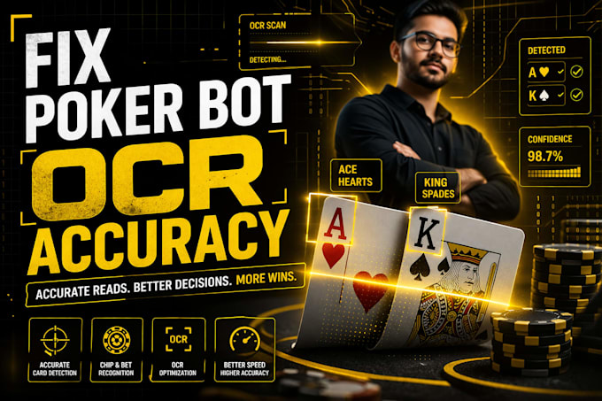 fix poker bot ocr accuracy and card detection errors
