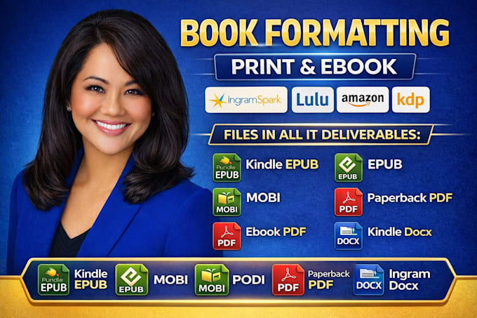 book formatting for print book and ebook