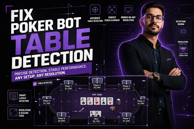 fix poker bot table detection and screen alignment issues