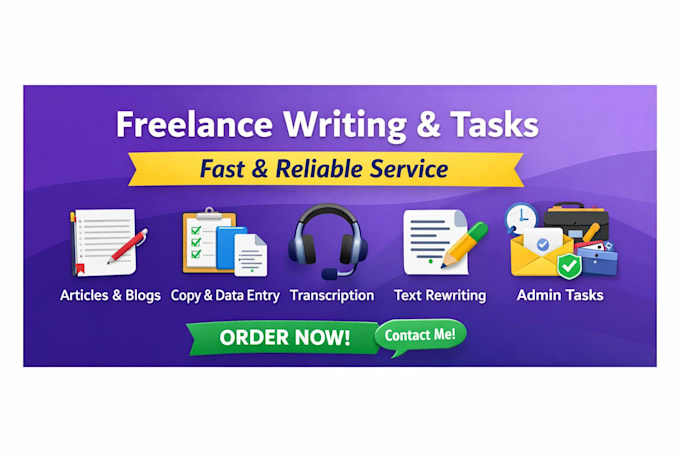 write texts, articles or do copy paste work fast and cheap