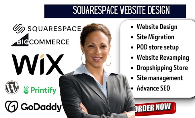 develop wix godaddy squarespace membership website redesign squarespace website