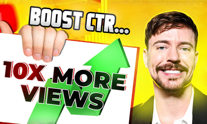 design high CTR, clickbait youtube thumbnails