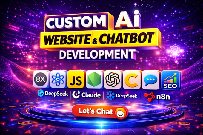 develop custom ai website chatbot and SEO for your business