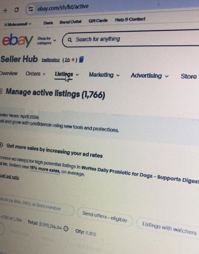 do ebay products hunting and  product listing