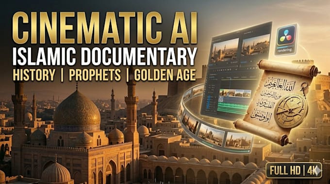 make professional islamic documentary style videos using ai