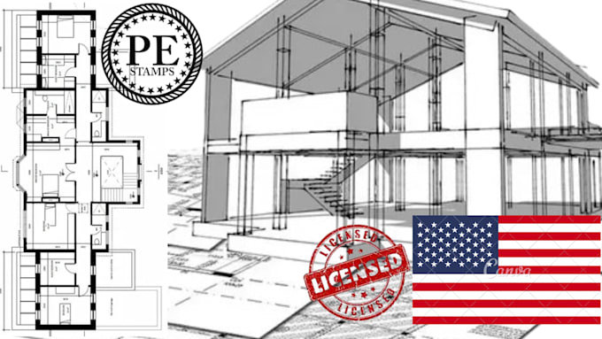 License architect structural engineer letter pe stamp in kansas hawaii ...