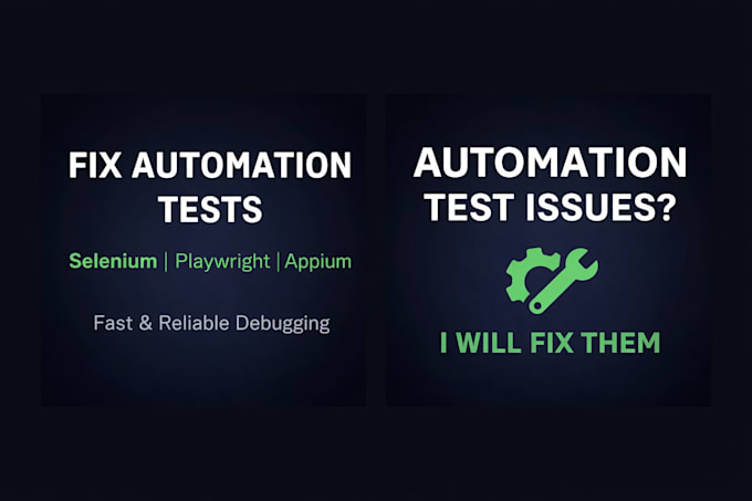 fix your selenium, playwright or appium automation tests