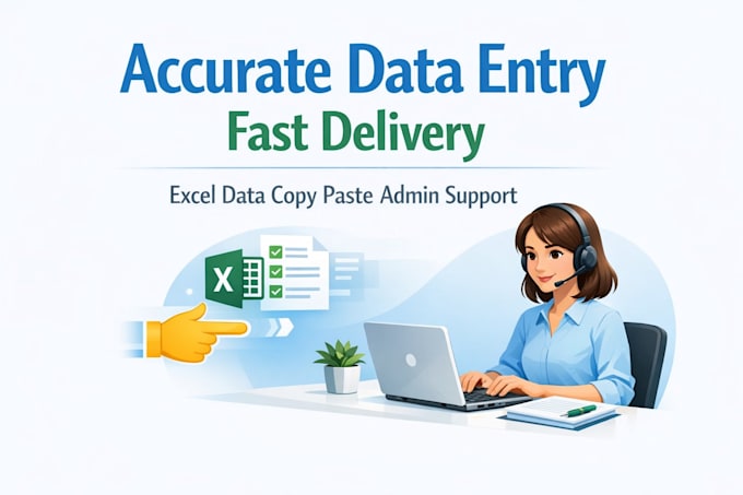 Do data entry document processing and admin tasks fast by Kincso_0229 ...