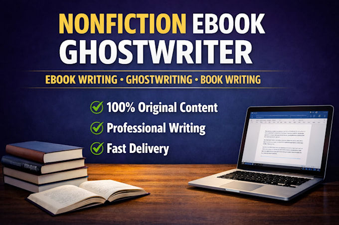 be nonfiction editor and ghostwriter, ghost book writer and romance ebook