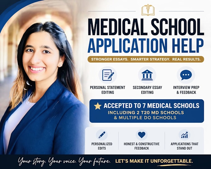 brainstorm, edit, and perfect your medical school application