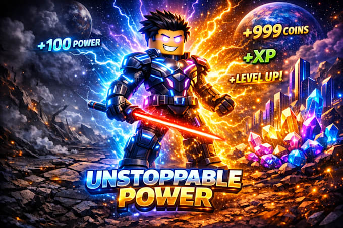 create amazing roblox game thumbnails and icons