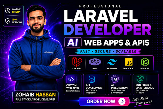 laravel web applications, rest apis and ai integration