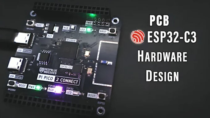 build esp32 iot projects pcb design and embedded coding