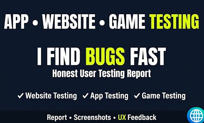 test and review your app, website, game or product with honest feedback