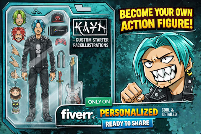 Create a custom action figure style illustration of you by Kaynbullet ...
