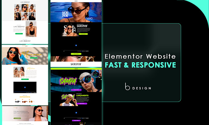 design a high converting landing page with elementor