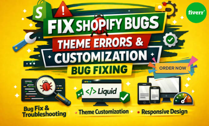 Fix shopify bugs, theme errors and customization bug fixing by Steven ...