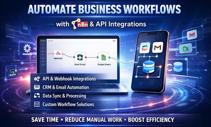 automate business workflows with n8n and API integrations