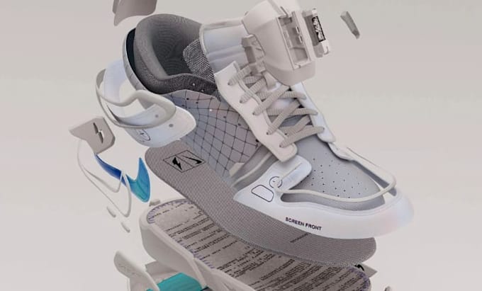 create realistic 3d shoe, bag, bicycle and product animation render