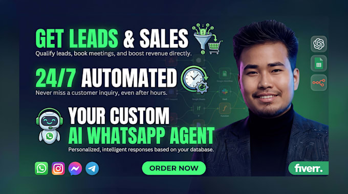 develop an ai whatsapp chatbot and customer support agent using n8n
