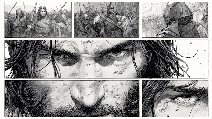 draw high quality comic pages