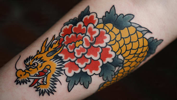 draw traditional tattoo style artwork