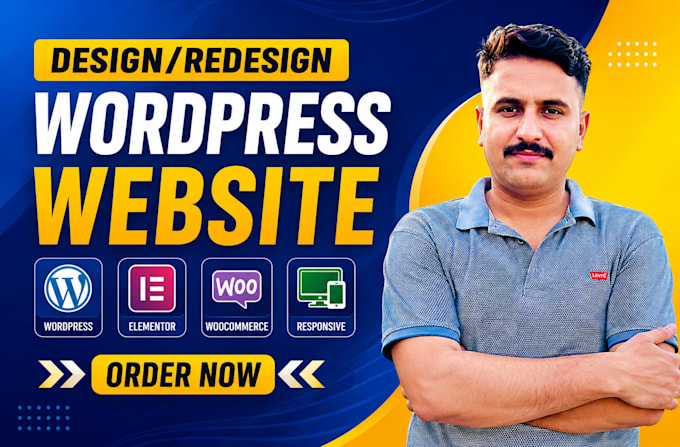 design redesign wordpress website, website development as a full stack developer
