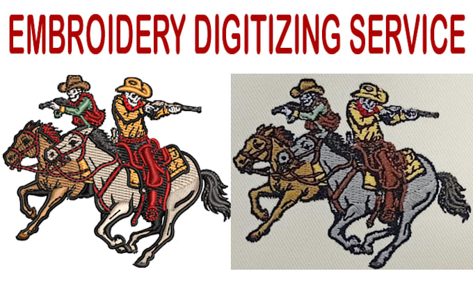 do custom embroidery digitizing for cap, hat, and 3d puff logo