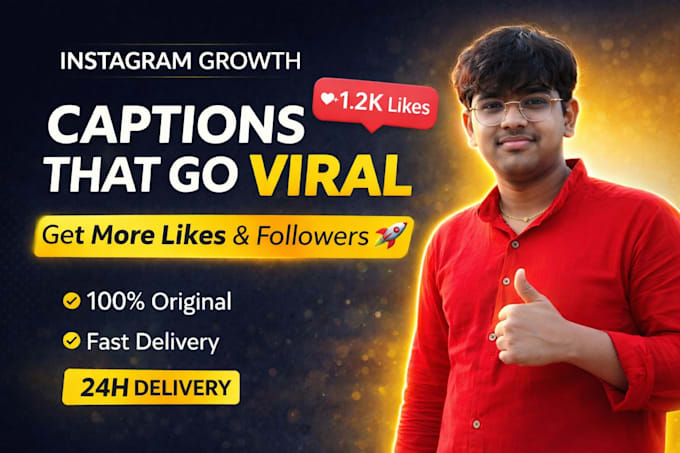write viral and engaging instagram captions for posts, reels