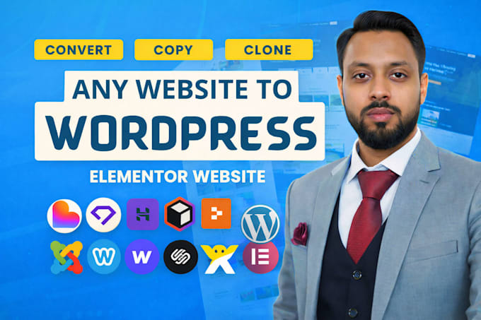 copy clone convert hostinger ai, replit, durable, lovable or wix to wordpress