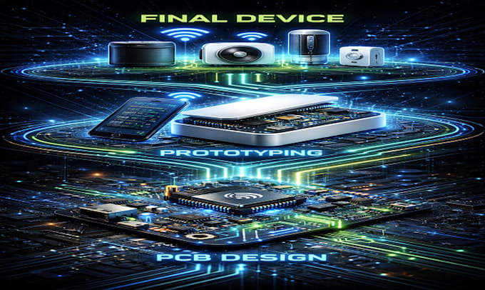 develop complete iot hardware pcb design and firmware