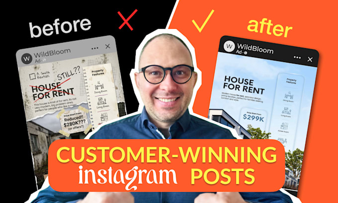 design professional instagram posts that bring customers