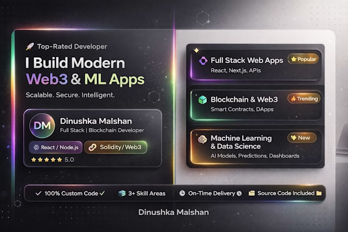 build website web3 dapp python script data science dashboard