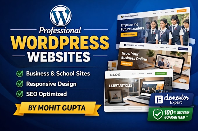 design a professional word press website for you