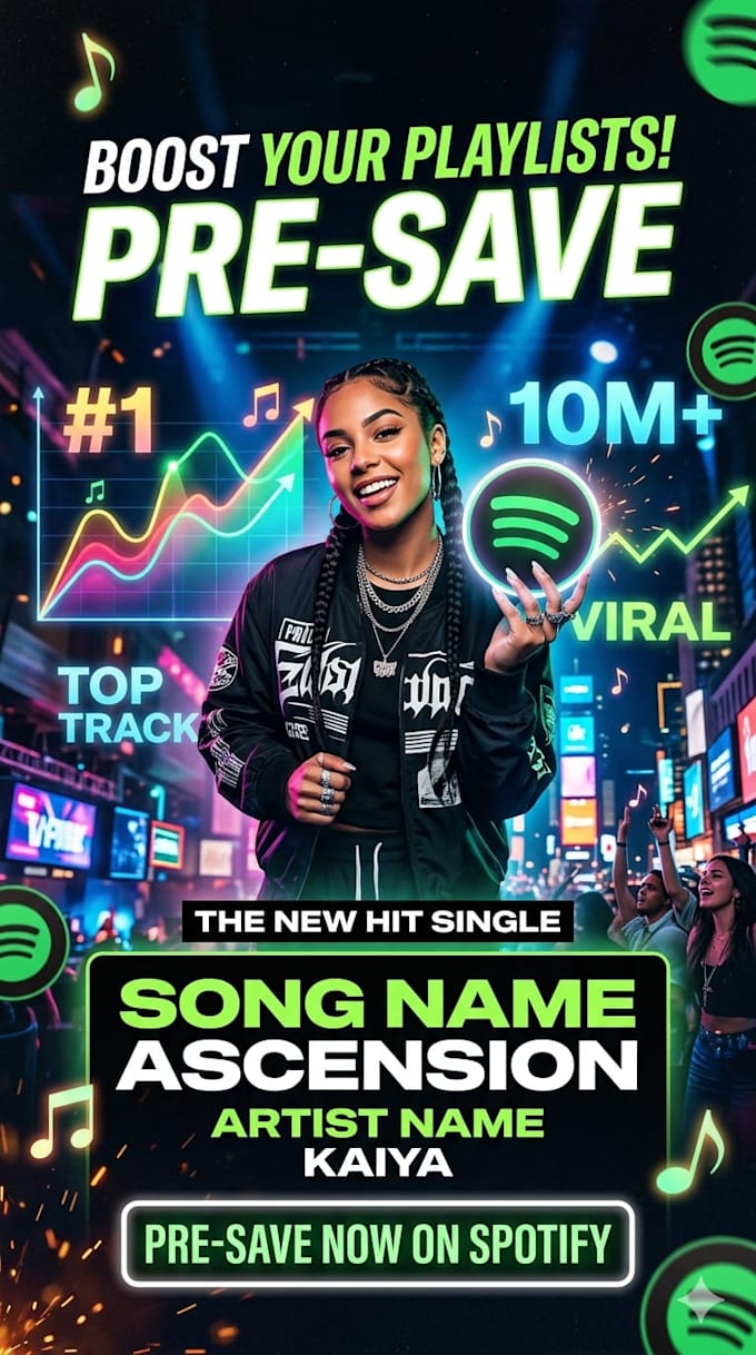 setup a campaign for unrelease spotify song for pre save