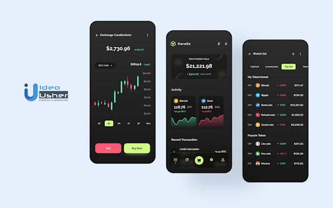 build crypto exchange website, p2p exchange, crypto wallet app, crypto trading