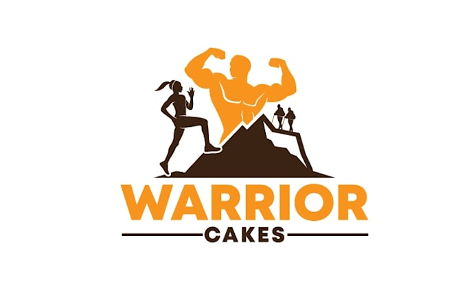 design professional greatest warrior cakes logo