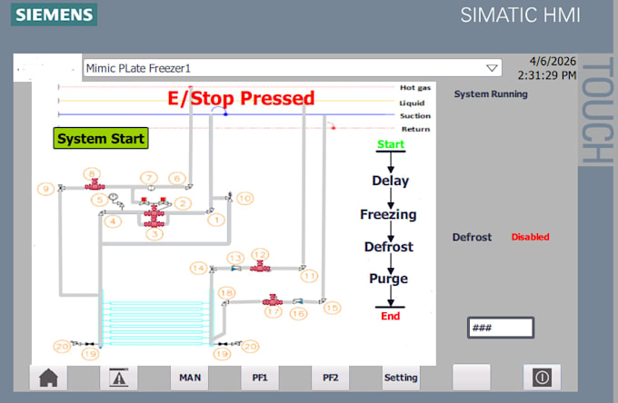 program siemens plc and hmi, instrumentation design